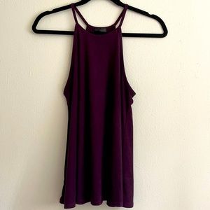 Urban Episode Plum Soft Halter Tank Top Blouse Size Medium
